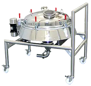 In-Line Vacuum Screener capable of screening with a wide range of mesh sizes.